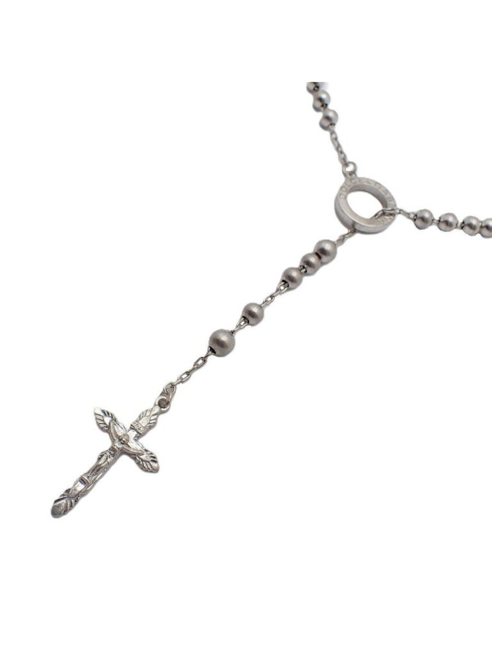 Dolce & Gabbana Rosary Necklace 925 Sterling Silver